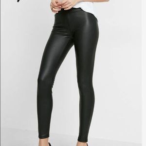 EXPRESS High Waisted Faux Leather Leggings